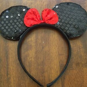 Glittery mouse ears